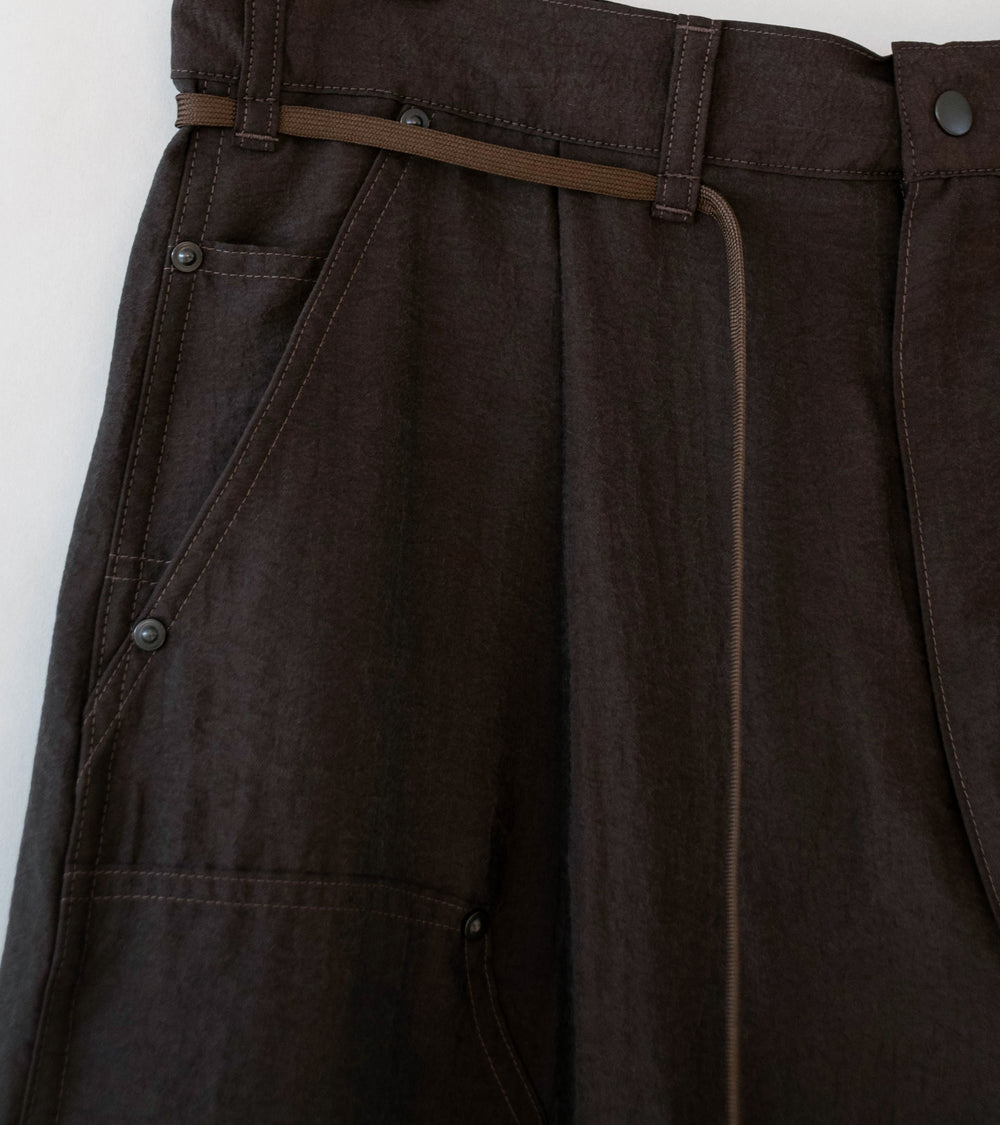Product Twelve 'Silk Nylon Short Work Pants' (Brown)