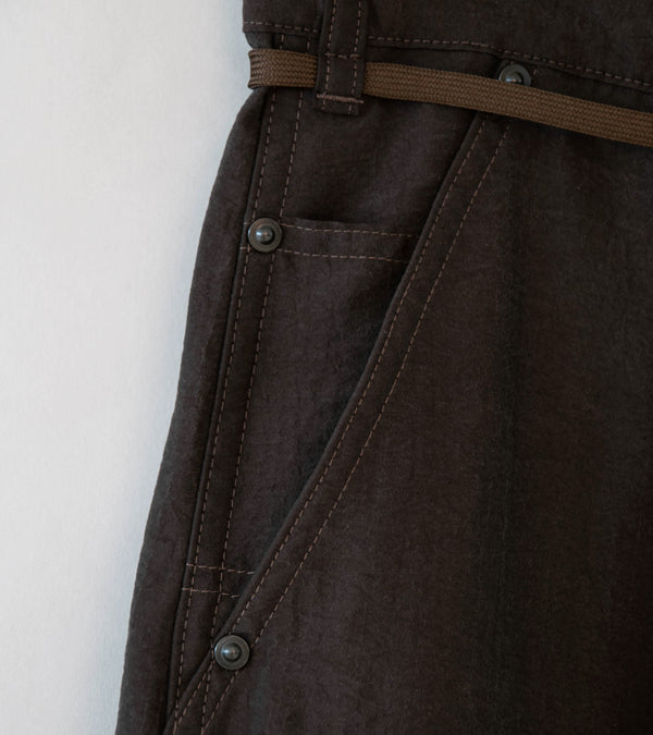 Product Twelve 'Silk Nylon Short Work Pants' (Brown)