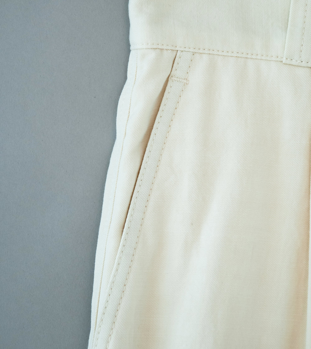 Aton 'M-47 Pants' (Off White Hard Washed Cotton)