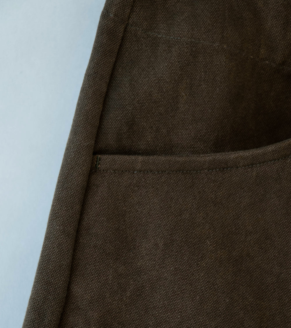 Evan Kinori 'Four Pocket Pant' (Dark Olive Sumi Ink Dye Cotton Washi Canvas)