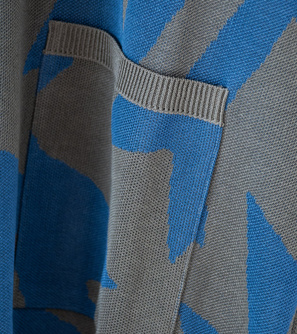 Offering ' Pattern Knit Cardigan' (Blue Grey)