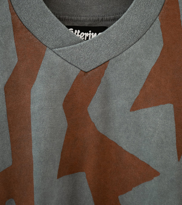 Offering ' Pattern Knit T-Shirt' (Brown Grey)