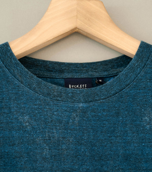 Buckets New York 'Heather Indigo Pocket Tee' (Blue Black)