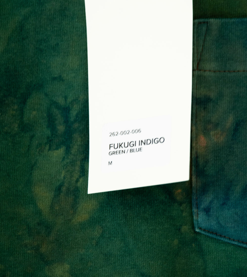 Buckets New York 'Fukugi Indigo Pocket Tee' (Green Blue)