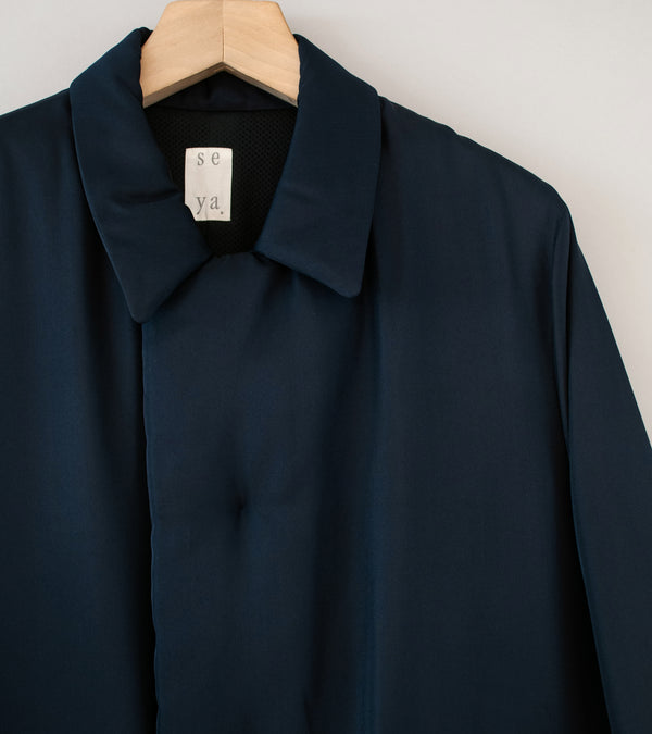 Seya 'Fluffy Wind Blouson' (Midnight Hard Twisted Silk)