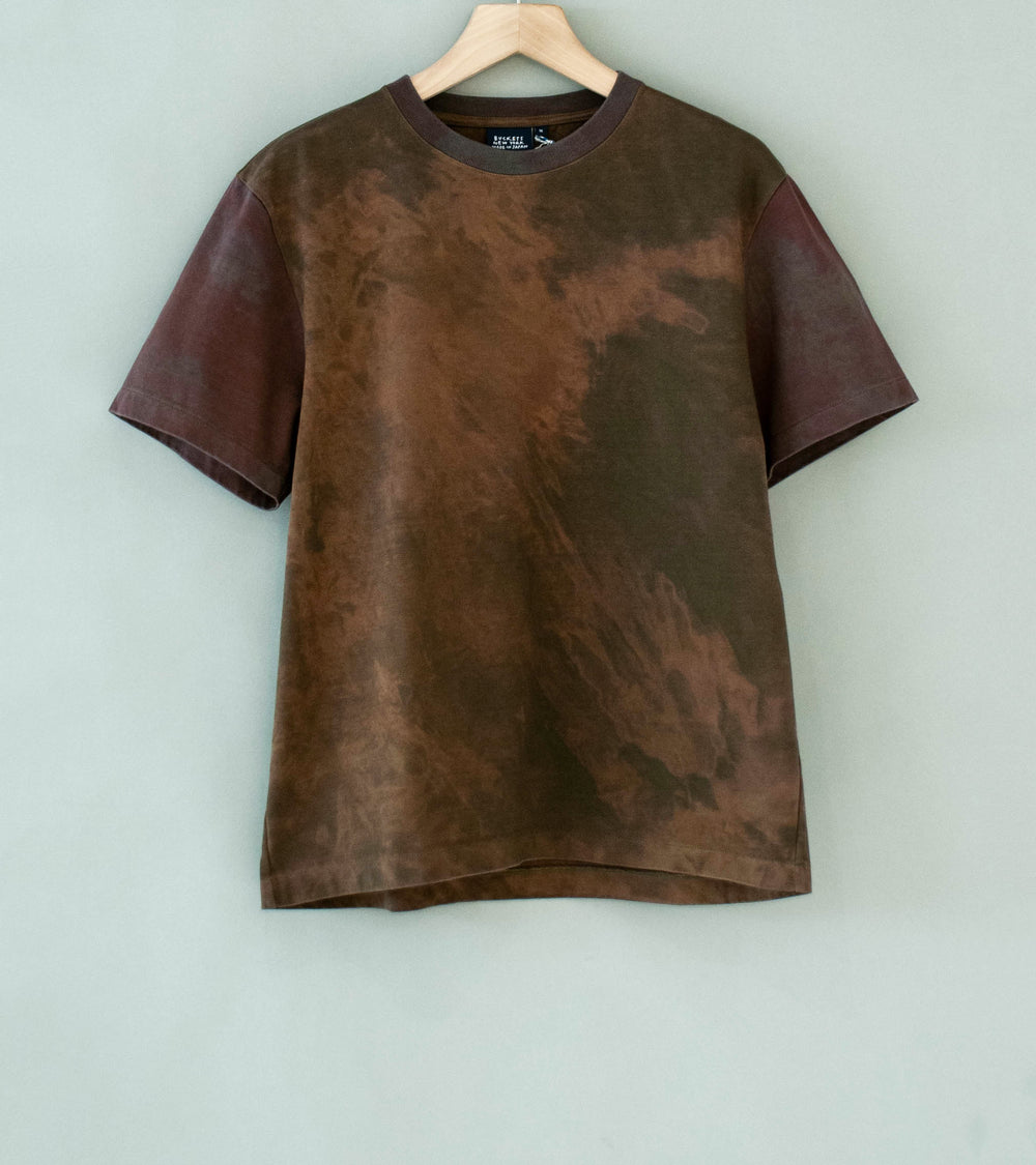 Buckets New York 'Dorozome Rust Short Sleeve Tee' (Burgundy Brown)