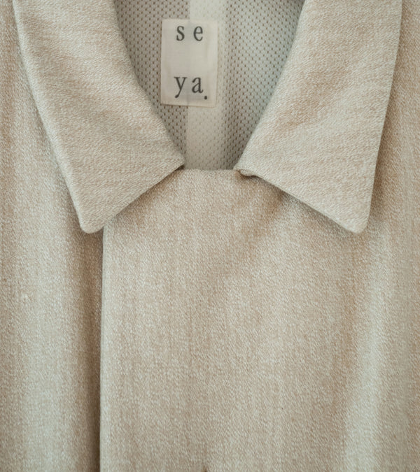 Seya 'Fluffy Wind Blouson' (Creme Fine Grained Tweed)
