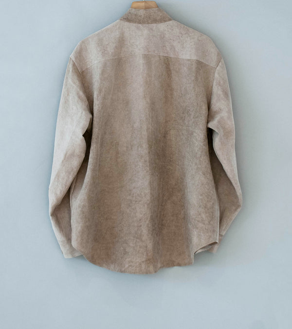 Evan Kinori 'Big Shirt Two' (Dark Beige Cold Dyed Hemp)