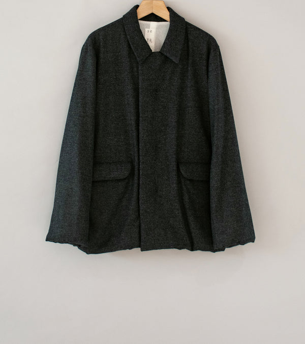 Seya 'Fluffy Wind Blouson' (Lauzes Fine Grained Tweed)