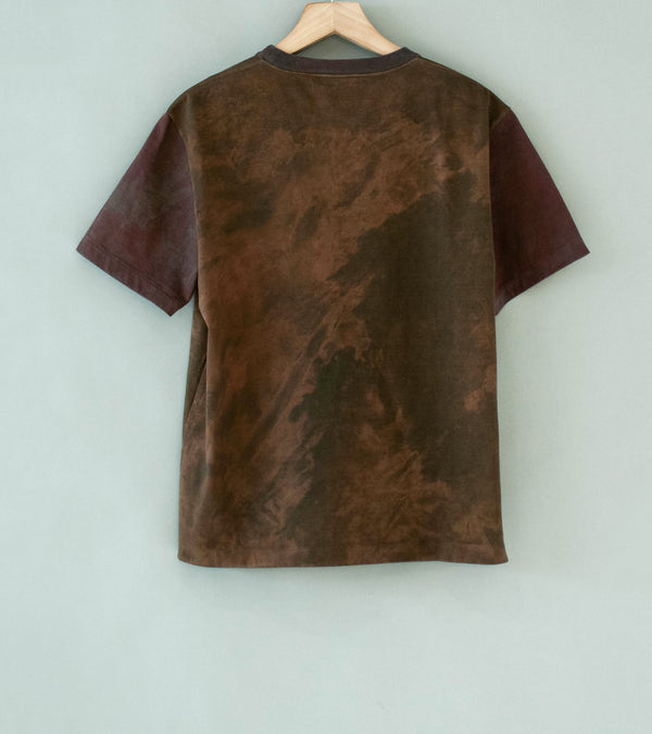 Buckets New York 'Dorozome Rust Short Sleeve Tee' (Burgundy Brown)
