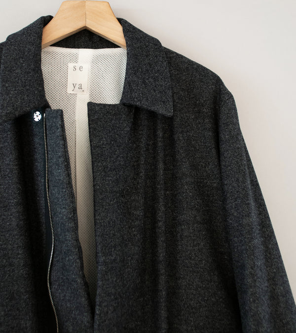 Seya 'Fluffy Wind Blouson' (Lauzes Fine Grained Tweed)