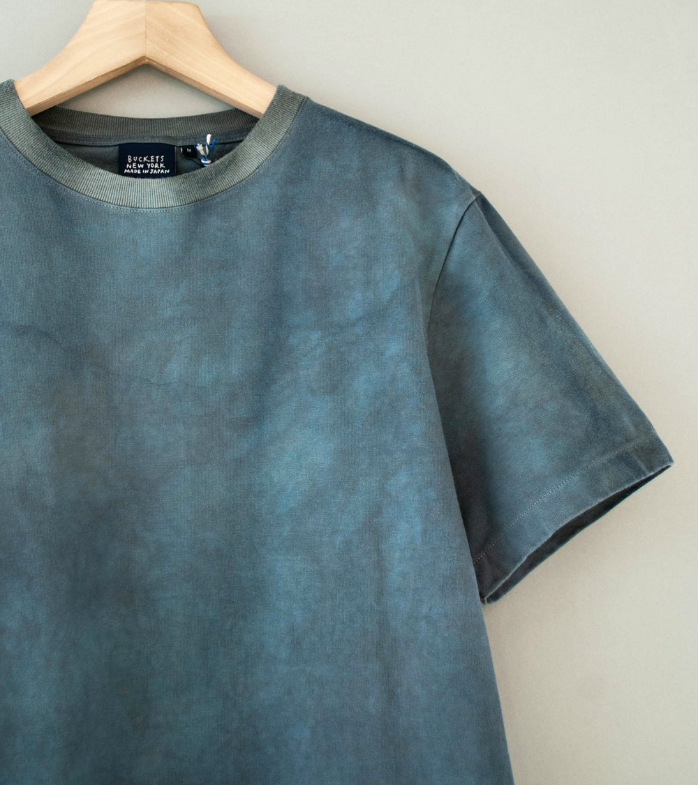 Buckets New York 'Oil Sumi Short Sleeve Tee' (Blue Gray)