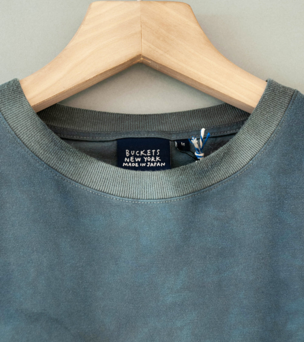 Buckets New York 'Oil Sumi Short Sleeve Tee' (Blue Gray)