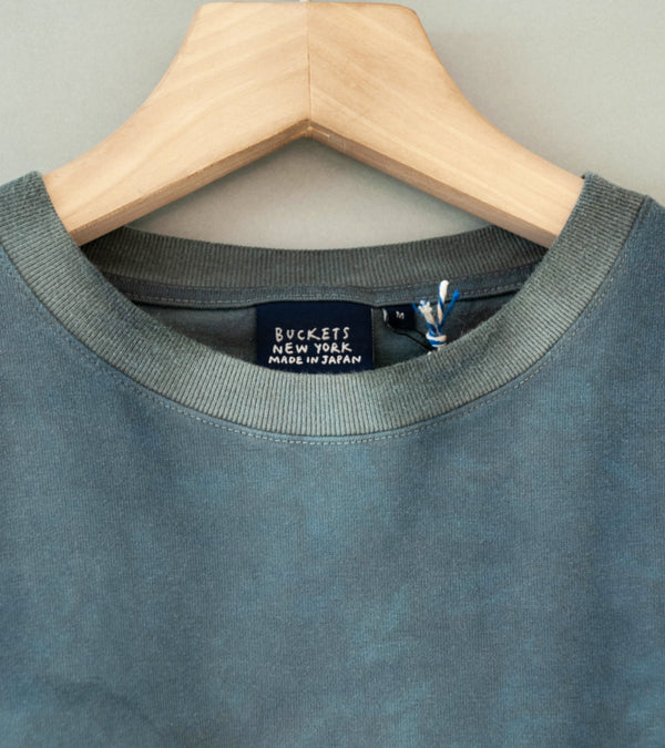 Buckets New York 'Oil Sumi Short Sleeve Tee' (Blue Gray)