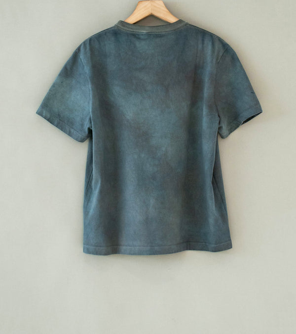 Buckets New York 'Oil Sumi Short Sleeve Tee' (Blue Gray)