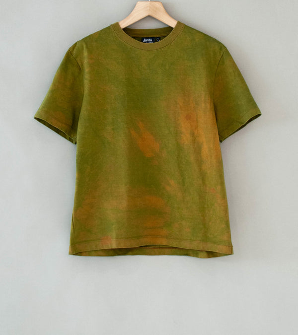 Buckets New York 'Rusty Indigo Short Sleeve Tee' (Green Brown)