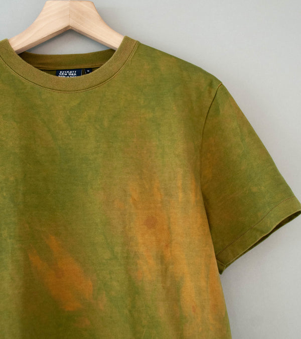 Buckets New York 'Rusty Indigo Short Sleeve Tee' (Green Brown)