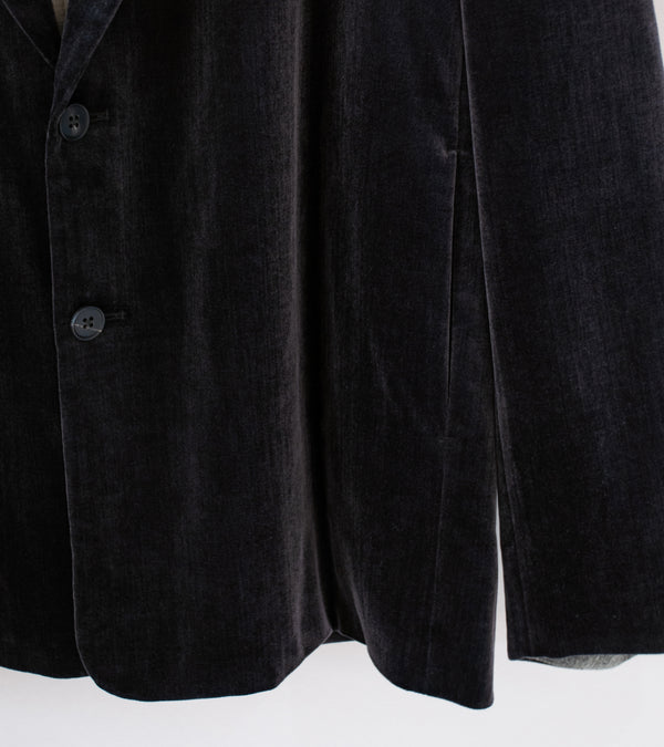 Seya 'La Villaret Jacket' (Faded Black Aged Cotton Velor)