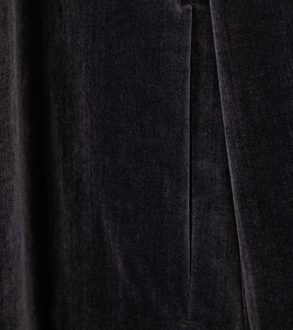 Seya 'La Villaret Jacket' (Faded Black Aged Cotton Velor)