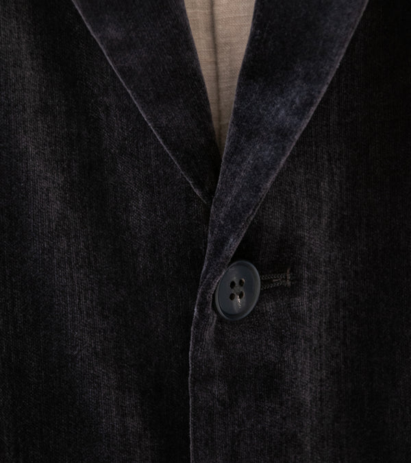 Seya 'La Villaret Jacket' (Faded Black Aged Cotton Velor)