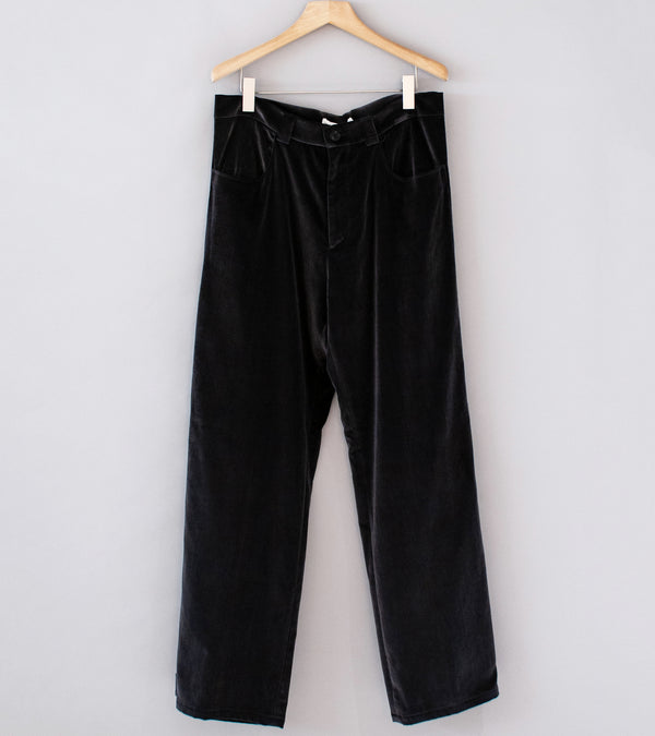 Seya 'La Villaret Pants' (Faded Black Aged Cotton Velor)