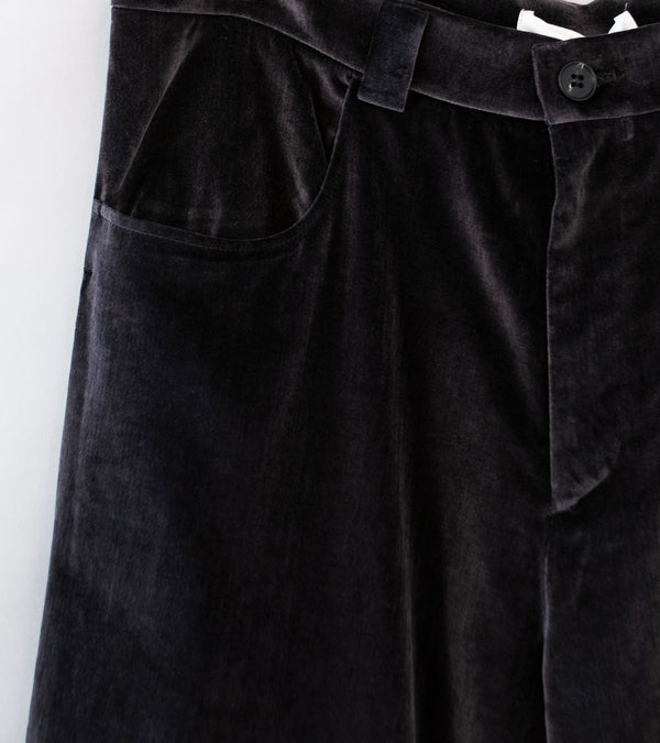 Seya 'La Villaret Pants' (Faded Black Aged Cotton Velor)