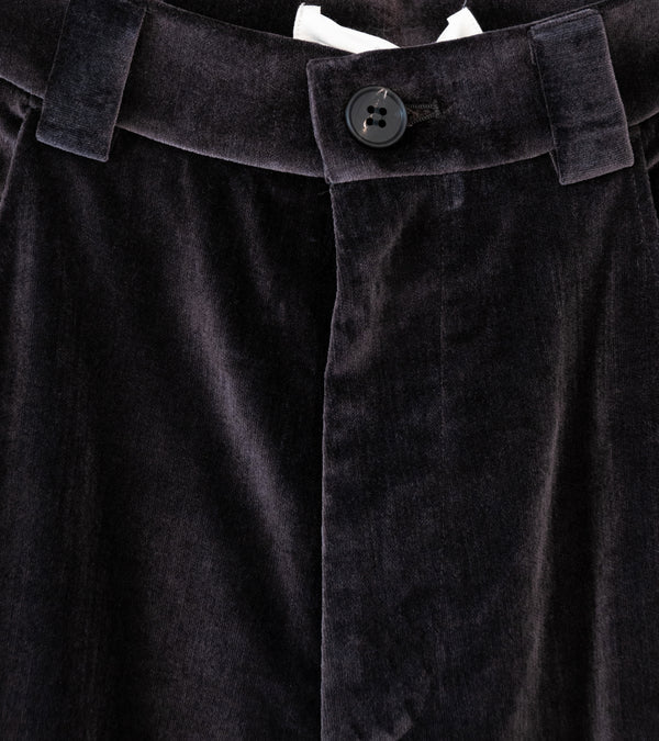 Seya 'La Villaret Pants' (Faded Black Aged Cotton Velor)