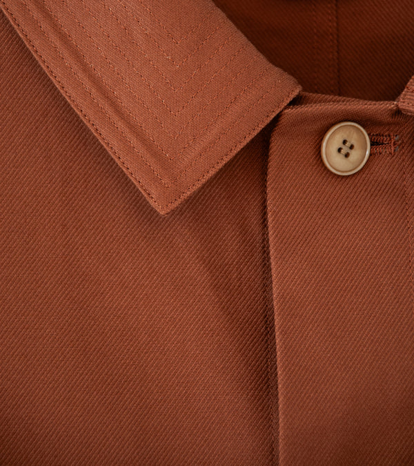 Seya 'La Villaret Over Shirt' (Brick French Worker Serge)
