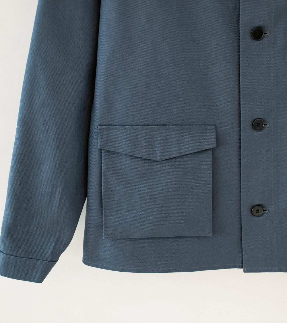 Seya 'La Villaret Over Shirt' (Winter Sky French Worker Serge)