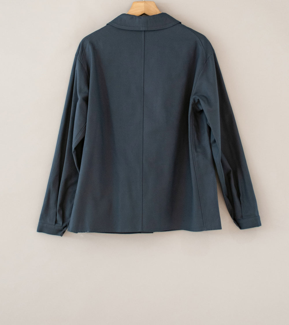 Seya 'La Villaret Over Shirt' (Winter Sky French Worker Serge)
