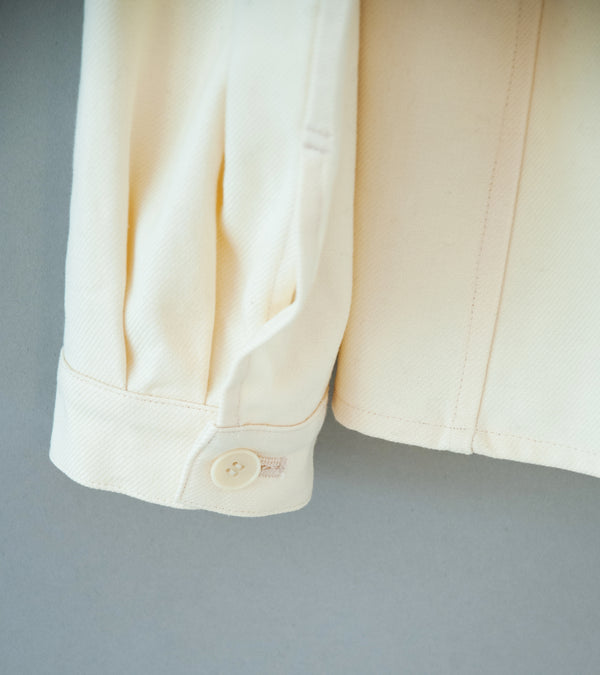 Seya 'La Villaret Over Shirt' (Creme French Worker Serge)