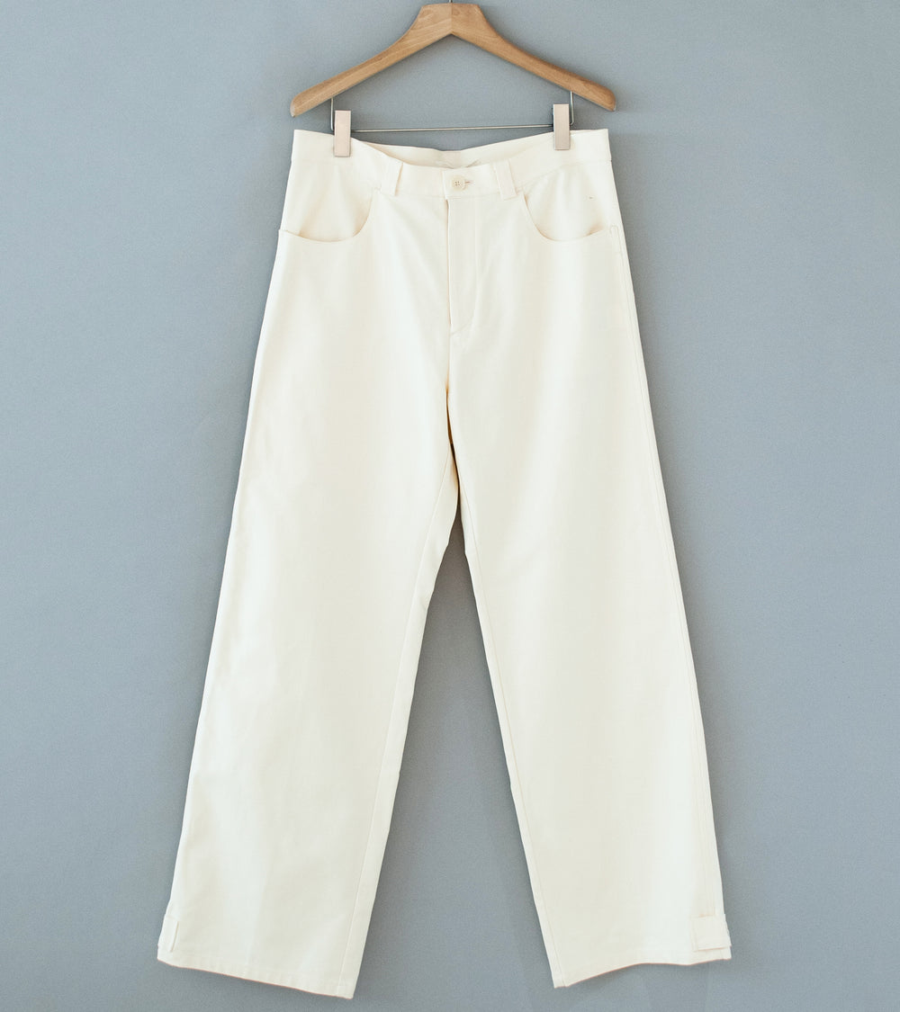 Seya 'La Villaret Pants' (Creme French Worker Serge)