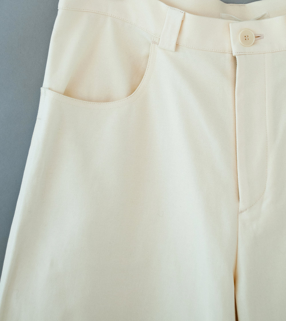 Seya 'La Villaret Pants' (Creme French Worker Serge)
