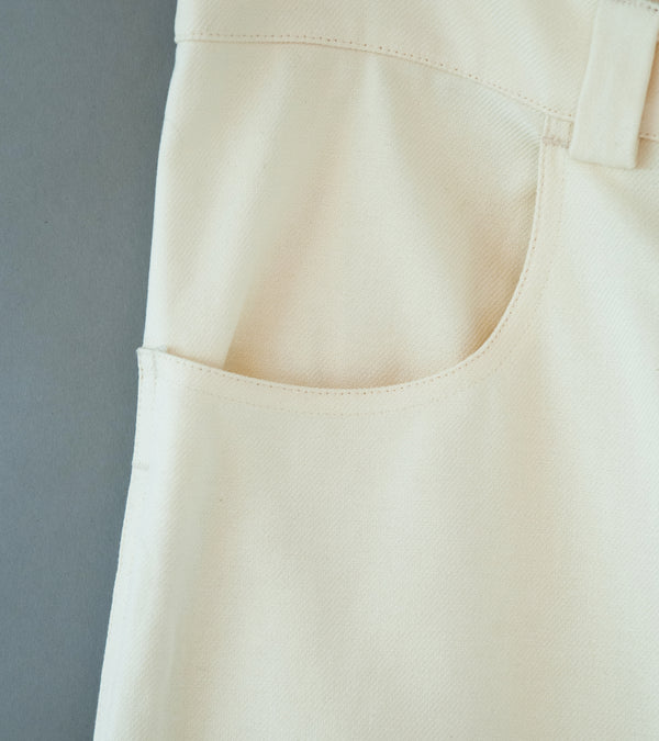 Seya 'La Villaret Pants' (Creme French Worker Serge)