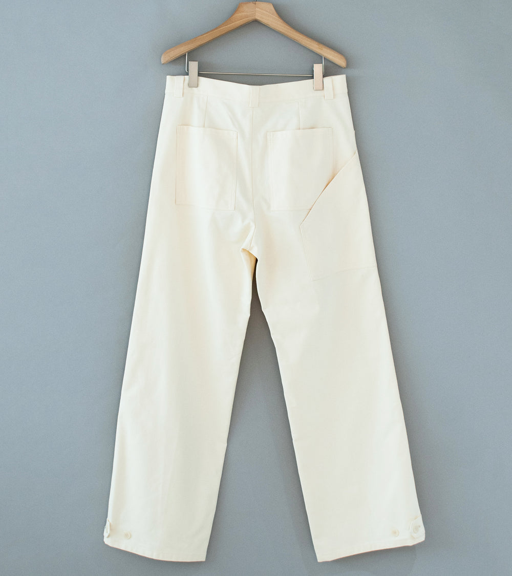 Seya 'La Villaret Pants' (Creme French Worker Serge)