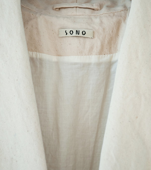 Sono 'Yoyogi Jacket' (Natural Seeded Organic Cotton)