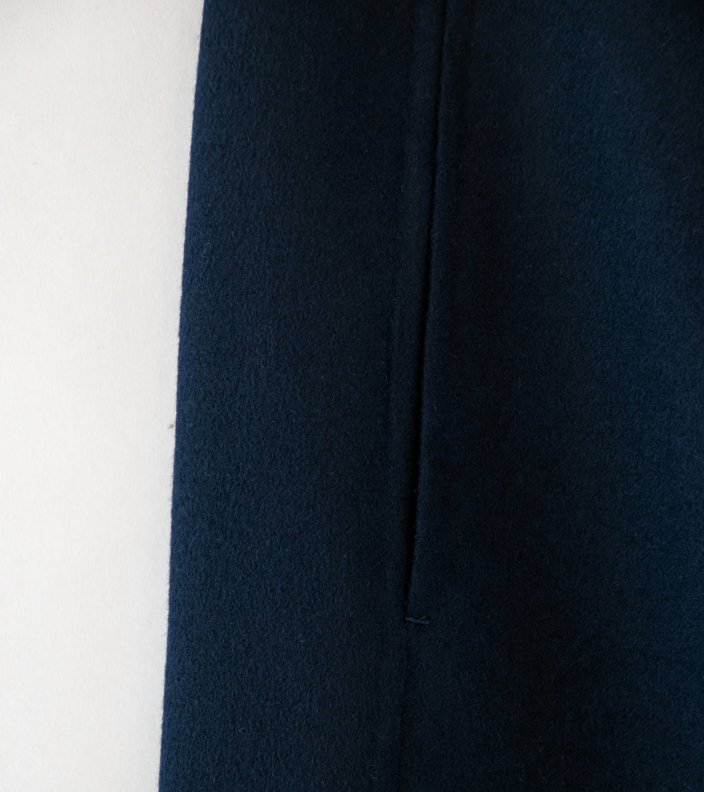 Seya 'Light Double Face Pants' (Night Super 110 Fine Merino Wool)