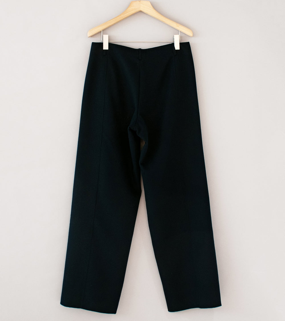 Seya 'Light Double Face Pants' (Night Super 110 Fine Merino Wool)