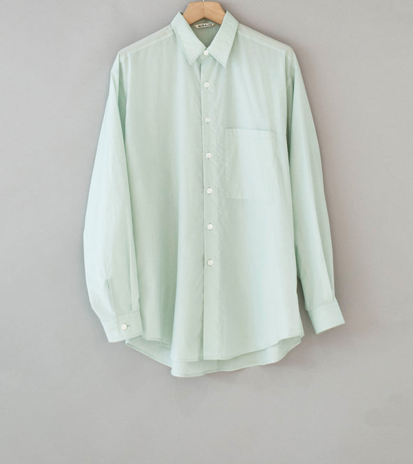 Auralee 'Super Fine Cotton Lawn Shirt' (Pale Blue)
