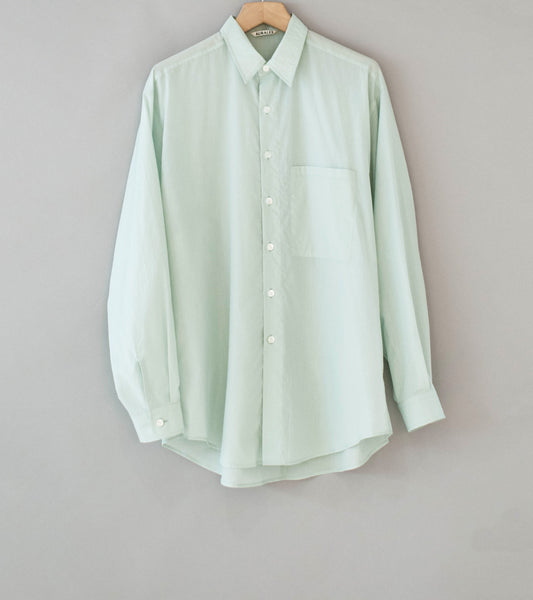 トップス AURALEE SUPER FINE COTTON LAWN SHIRT Auralee 'Super Fine Cotton Lawn Shirt' (Pale Blue) – C'H'C'M'