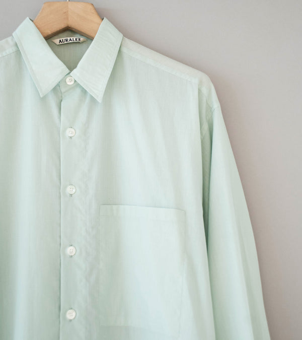 Auralee 'Super Fine Cotton Lawn Shirt' (Pale Blue)