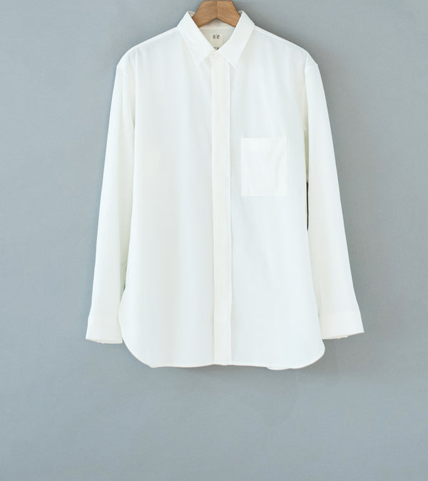Seya 'Frilled Shirt' (White Dry Organic Cotton)