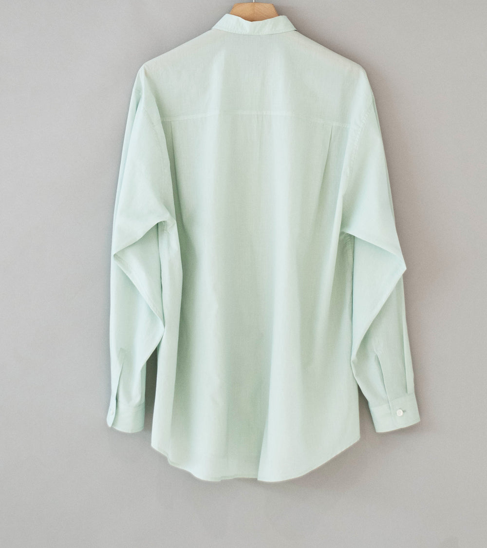 Auralee 'Super Fine Cotton Lawn Shirt' (Pale Blue)