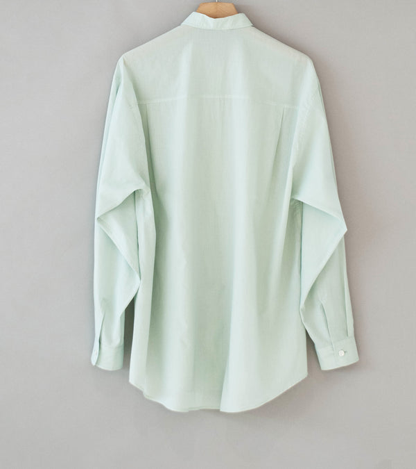 Auralee 'Super Fine Cotton Lawn Shirt' (Pale Blue)