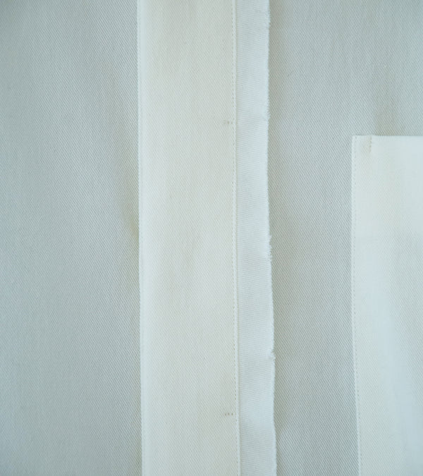 Seya 'Frilled Shirt' (White Dry Organic Cotton)