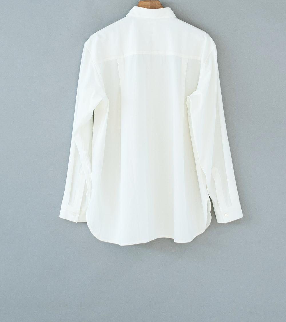 Seya 'Frilled Shirt' (White Dry Organic Cotton)