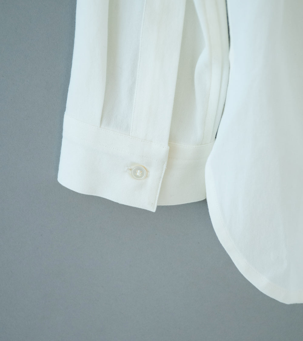 Seya 'Frilled Shirt' (White Dry Organic Cotton)