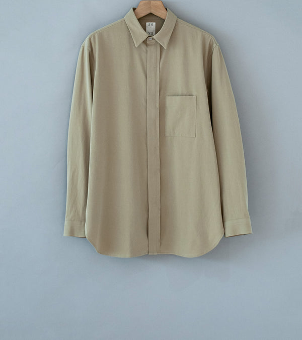 Seya 'Frilled Shirt' (Wheat Dry Organic Cotton)