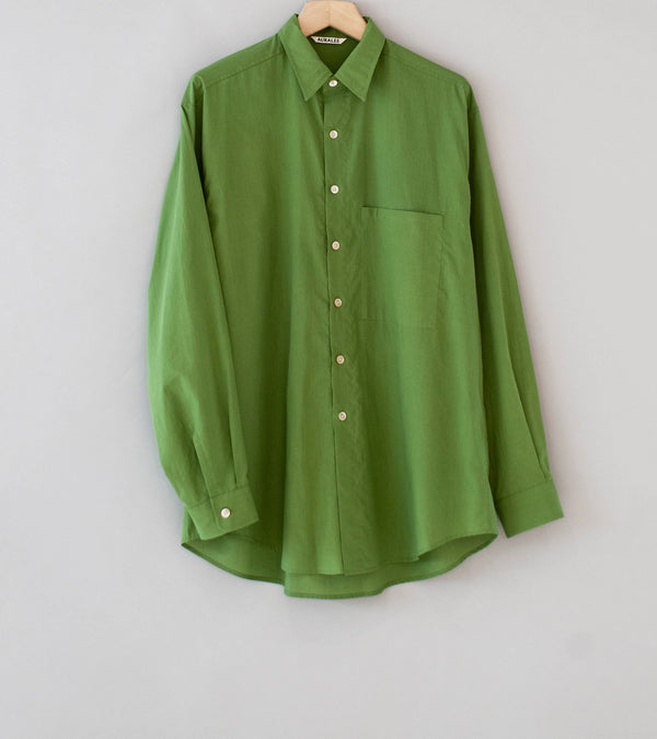 Auralee 'Super Fine Cotton Lawn Shirt' (Dusty Green)