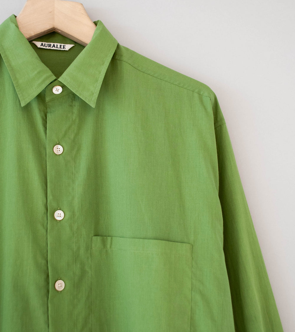 Auralee 'Super Fine Cotton Lawn Shirt' (Dusty Green)